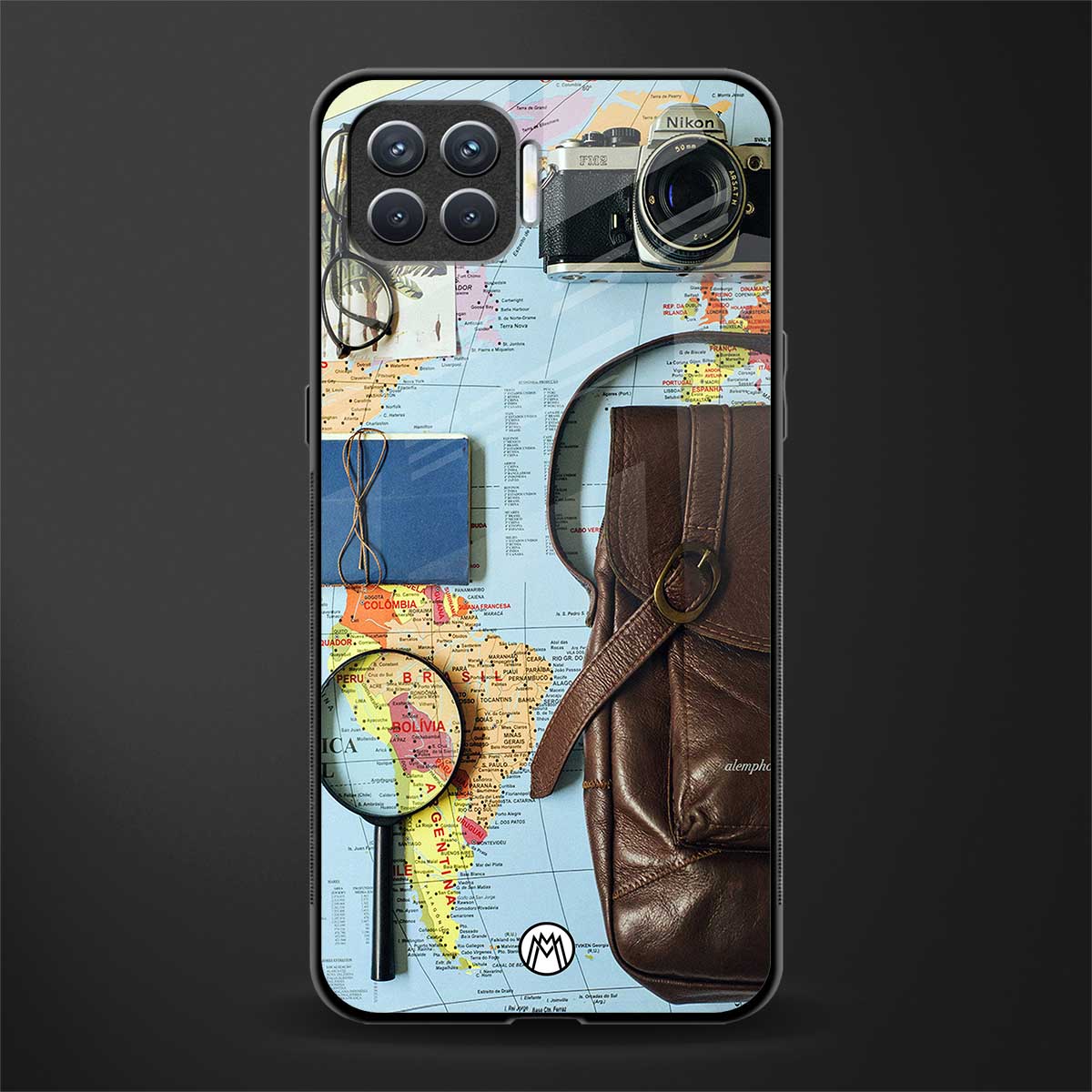 wanderlust glass case for oppo f17 pro image