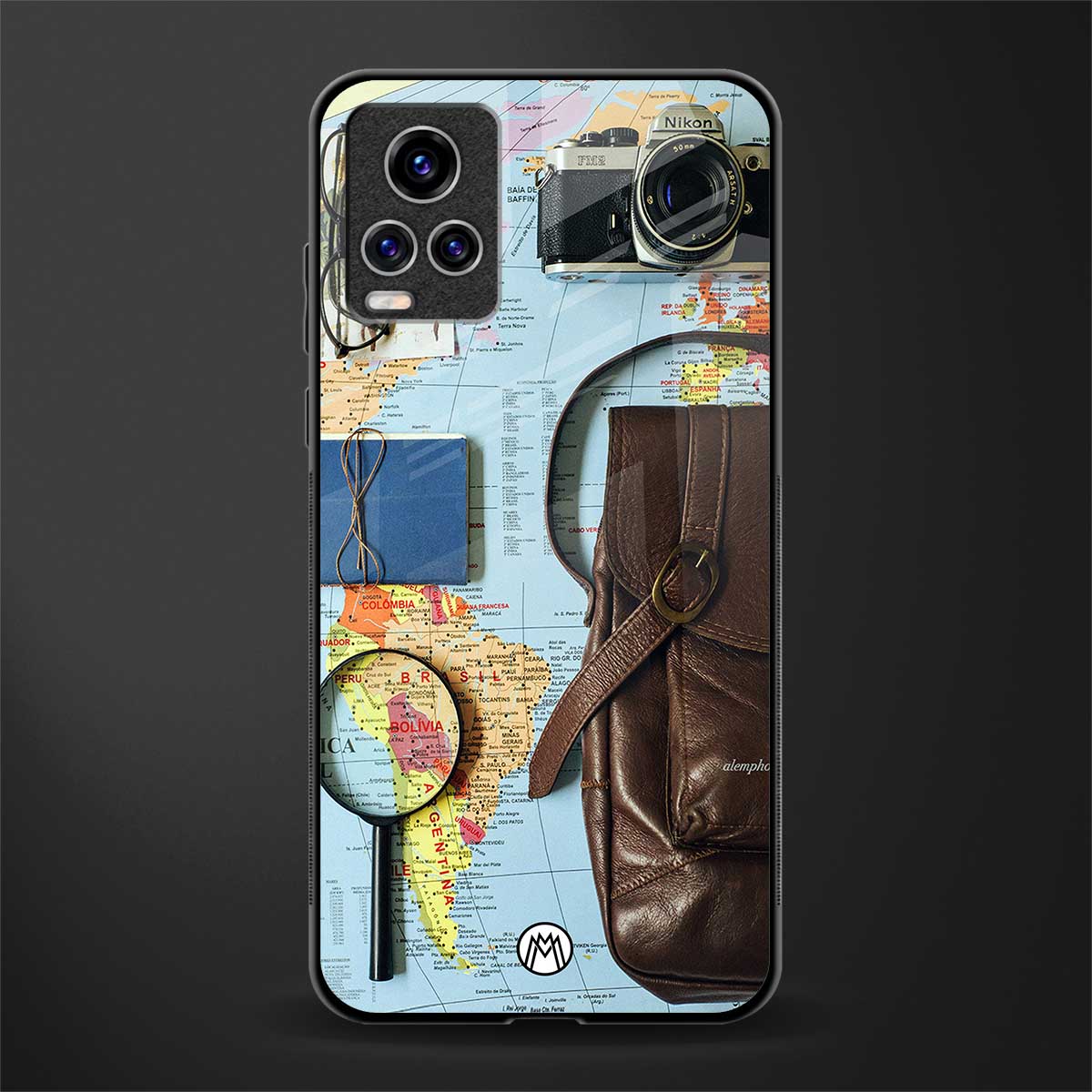 wanderlust glass case for vivo v20 pro image