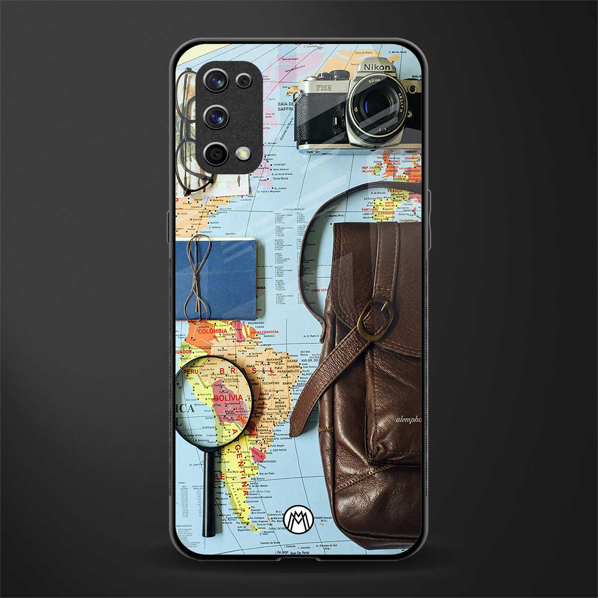 wanderlust glass case for realme x7 pro image