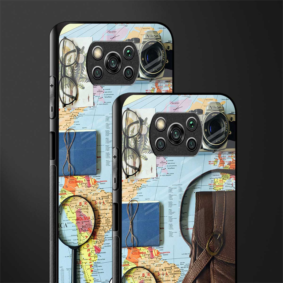 wanderlust glass case for poco x3 image-2