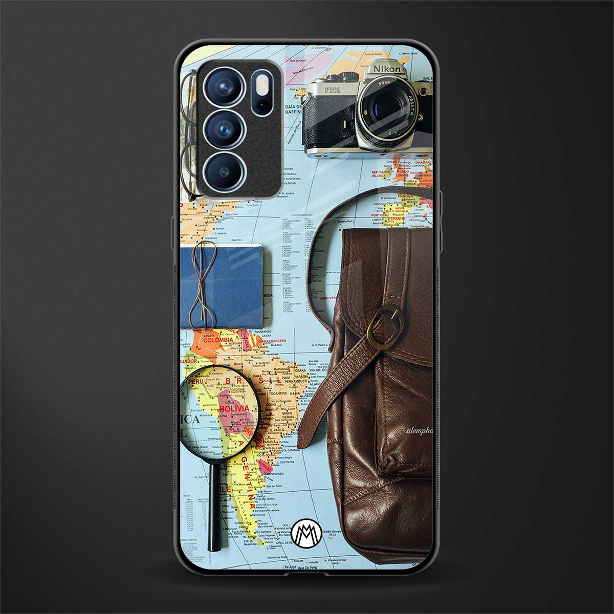 wanderlust glass case for oppo reno6 5g image