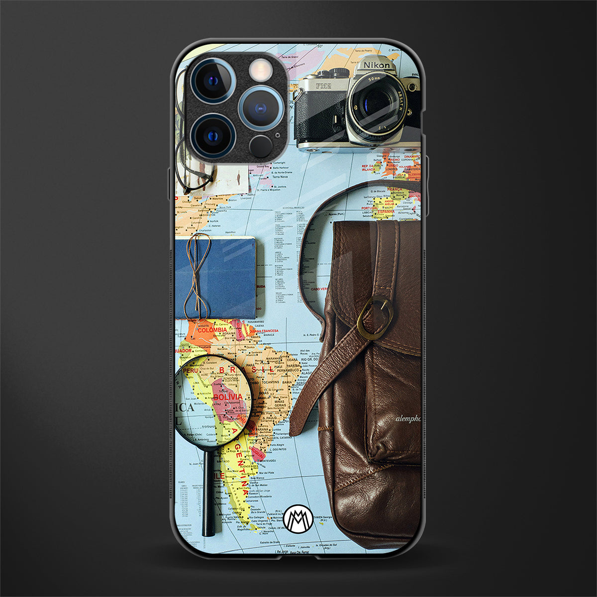 wanderlust glass case for iphone 12 pro max image