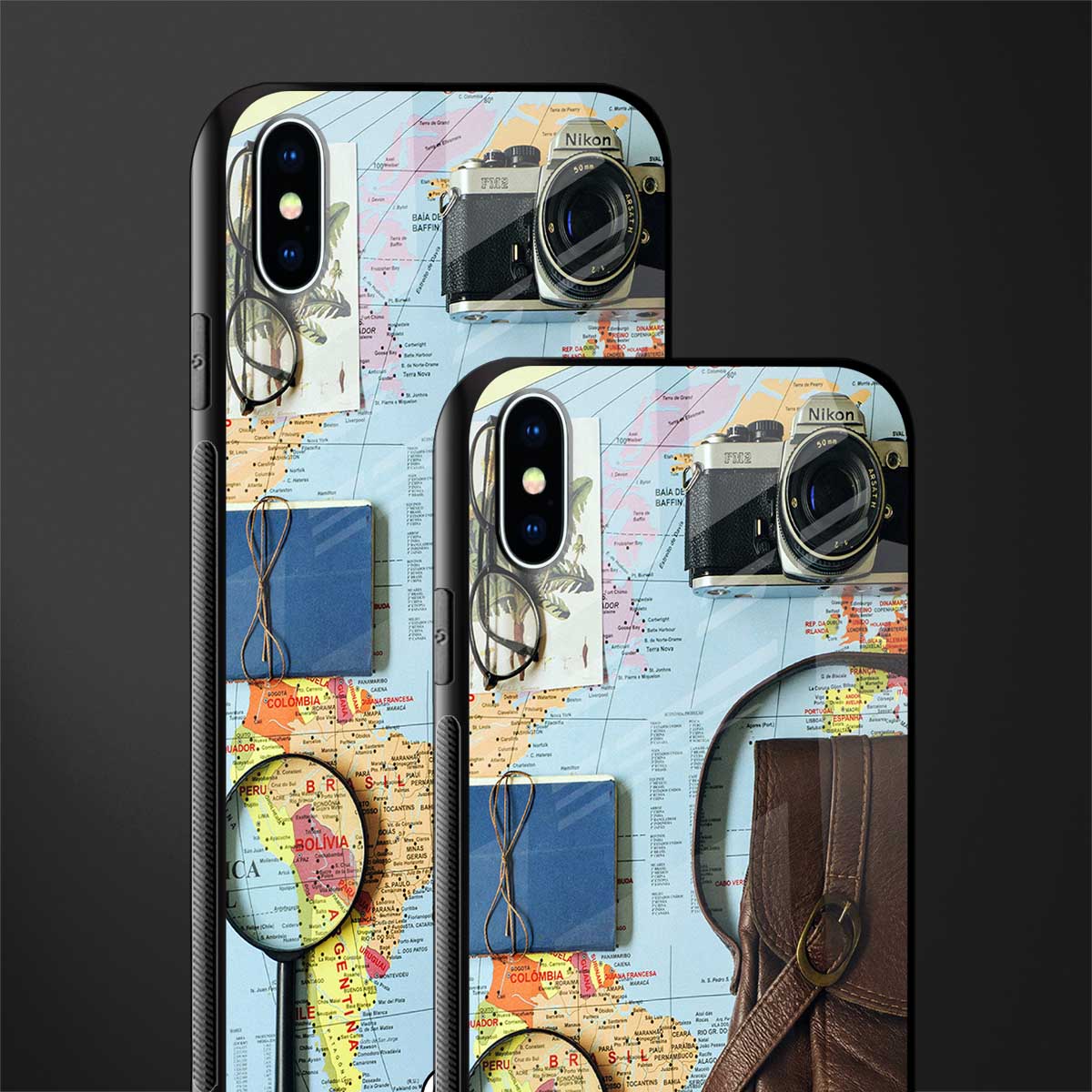 wanderlust glass case for iphone xs max image-2