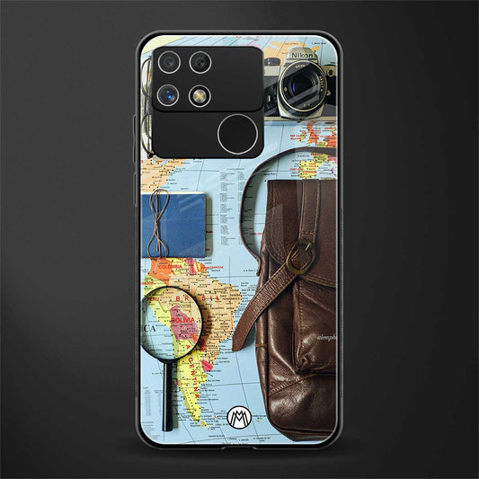 wanderlust back phone cover | glass case for realme narzo 50a