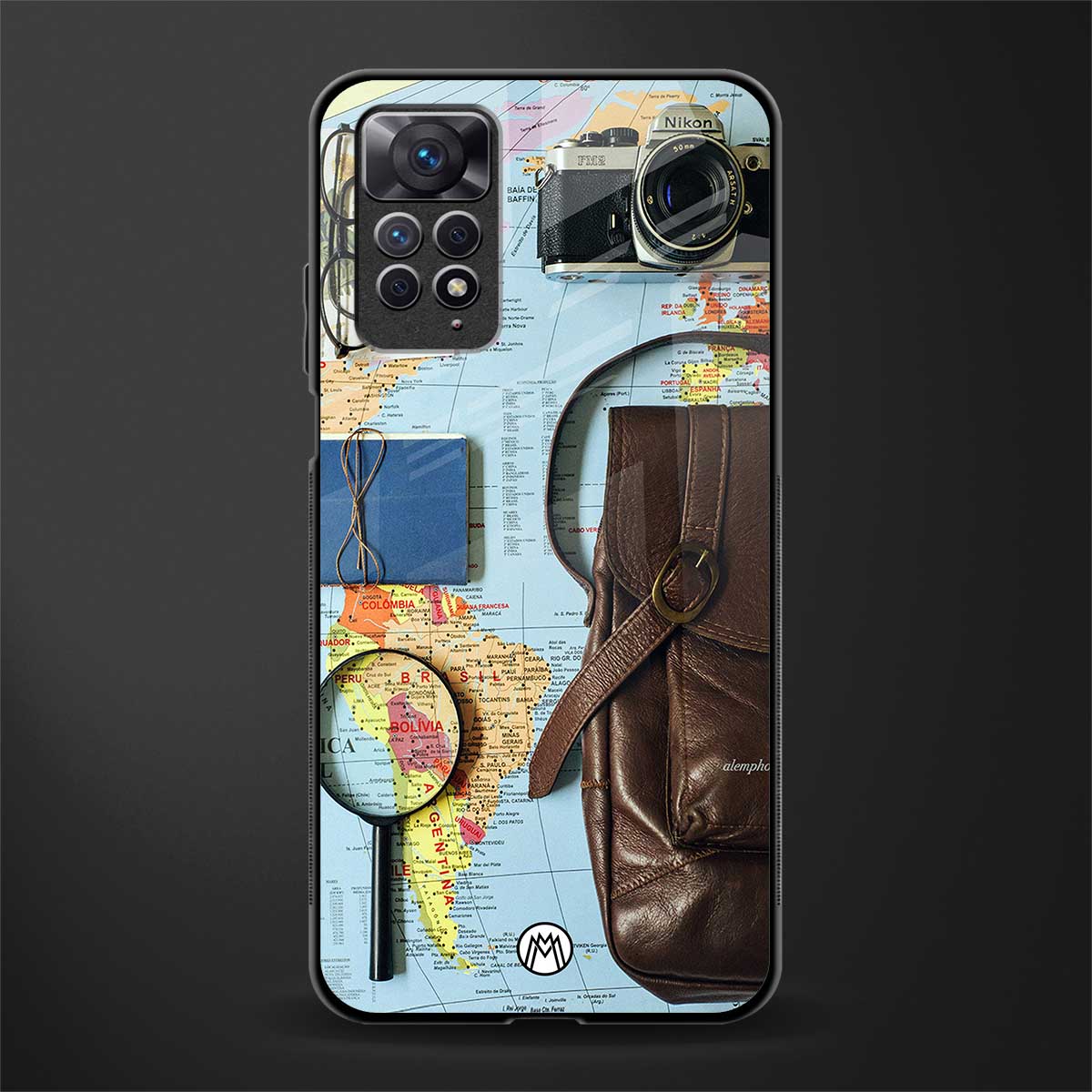 wanderlust back phone cover | glass case for redmi note 11 pro plus 4g/5g