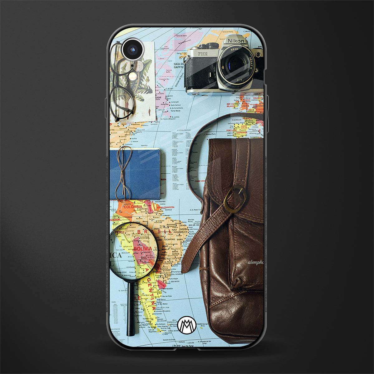 wanderlust glass case for iphone xr image