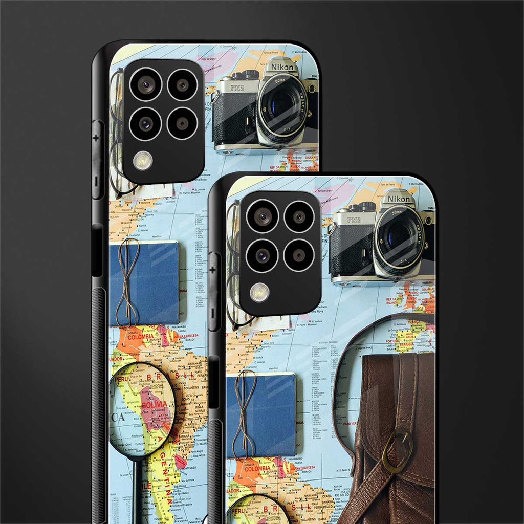 wanderlust back phone cover | glass case for samsung galaxy m33 5g