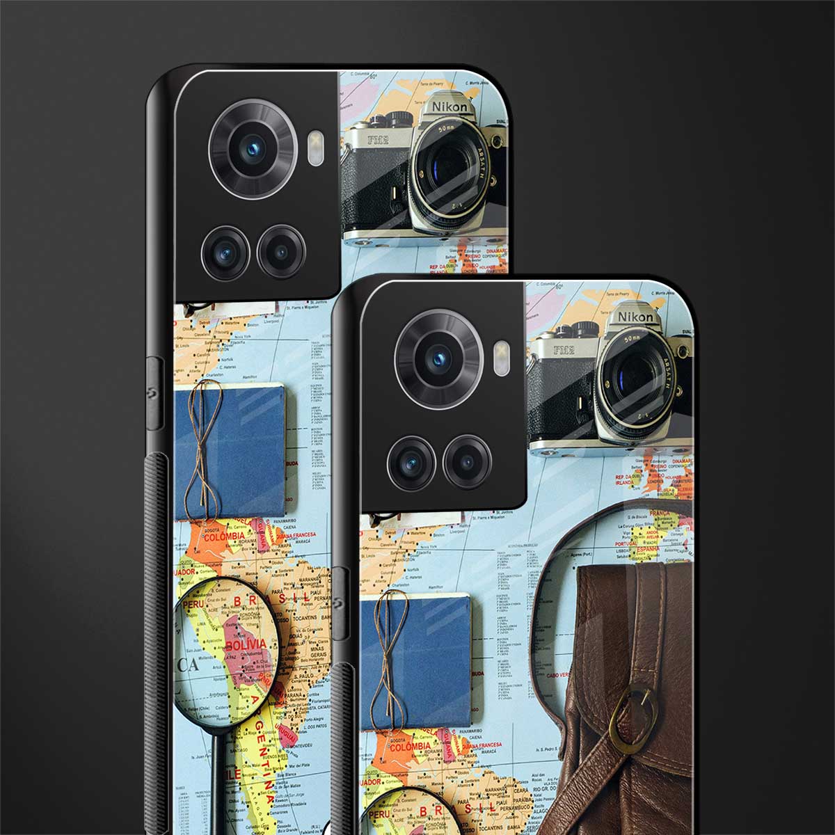 wanderlust back phone cover | glass case for oneplus 10r 5g