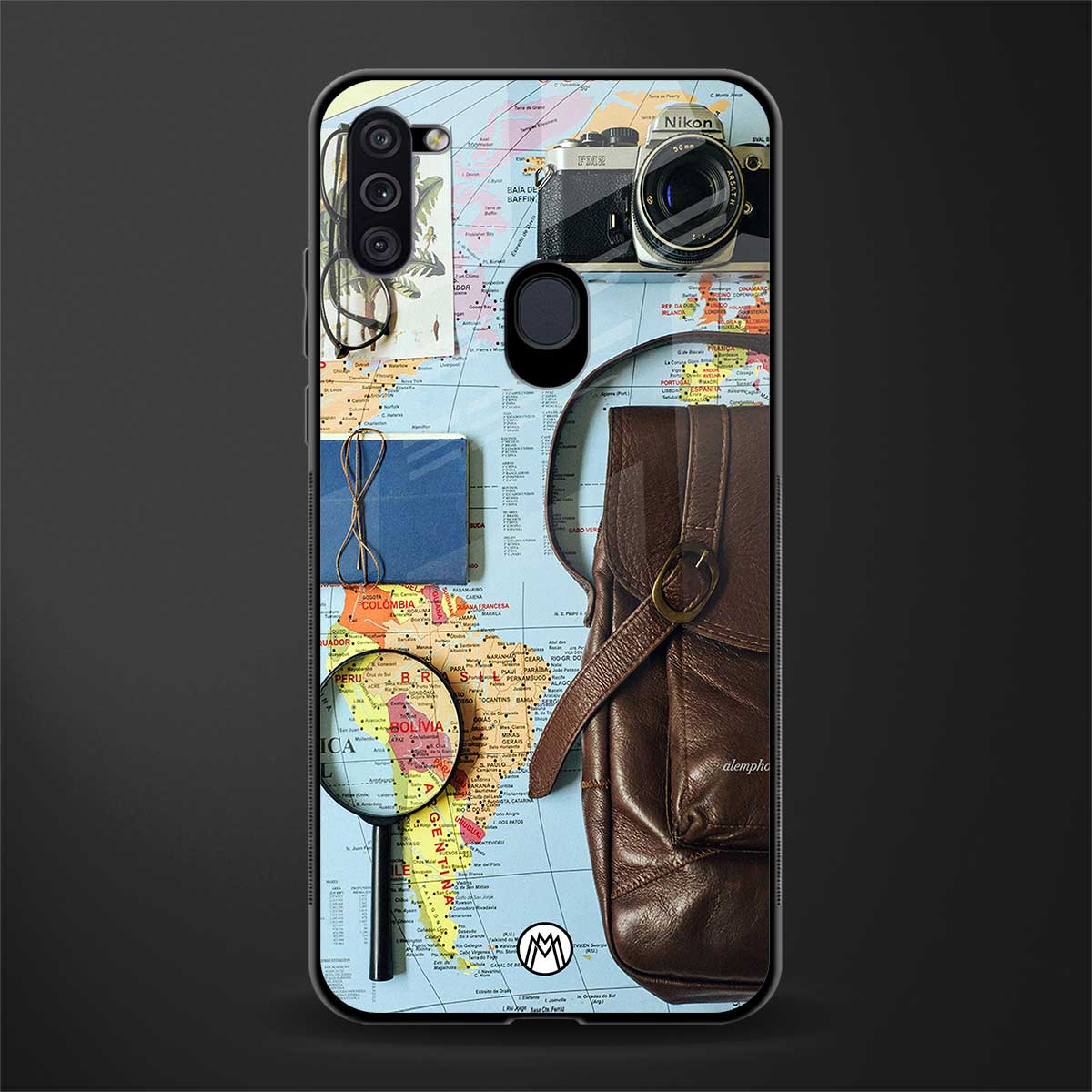 wanderlust glass case for samsung galaxy m11 image