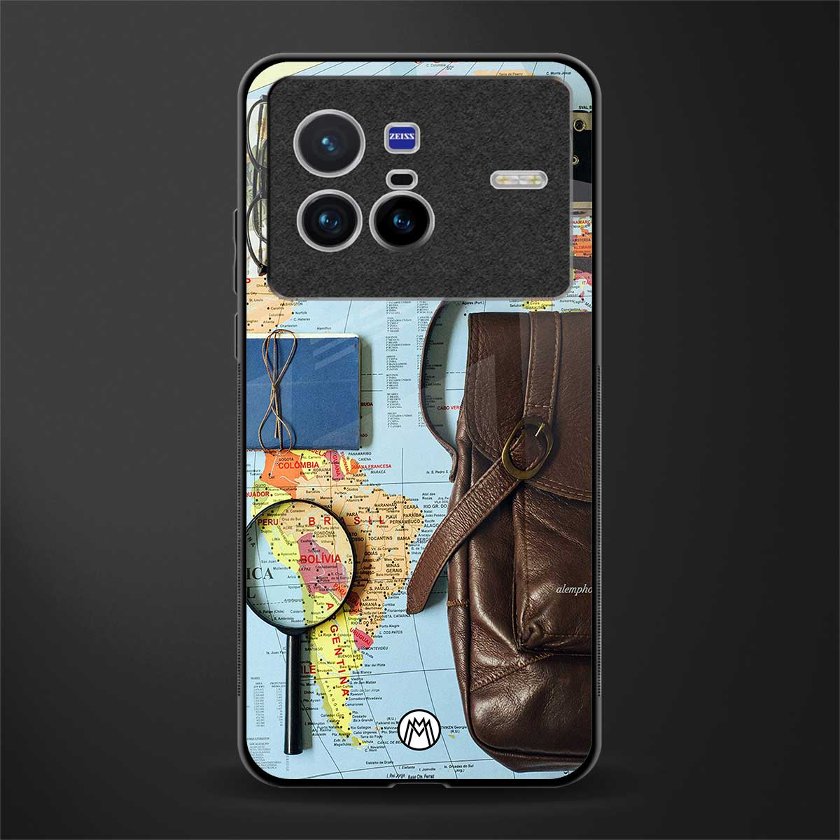 wanderlust glass case for vivo x80 image