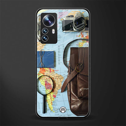 wanderlust back phone cover | glass case for xiaomi 12 pro