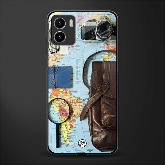 wanderlust back phone cover | glass case for vivo y72