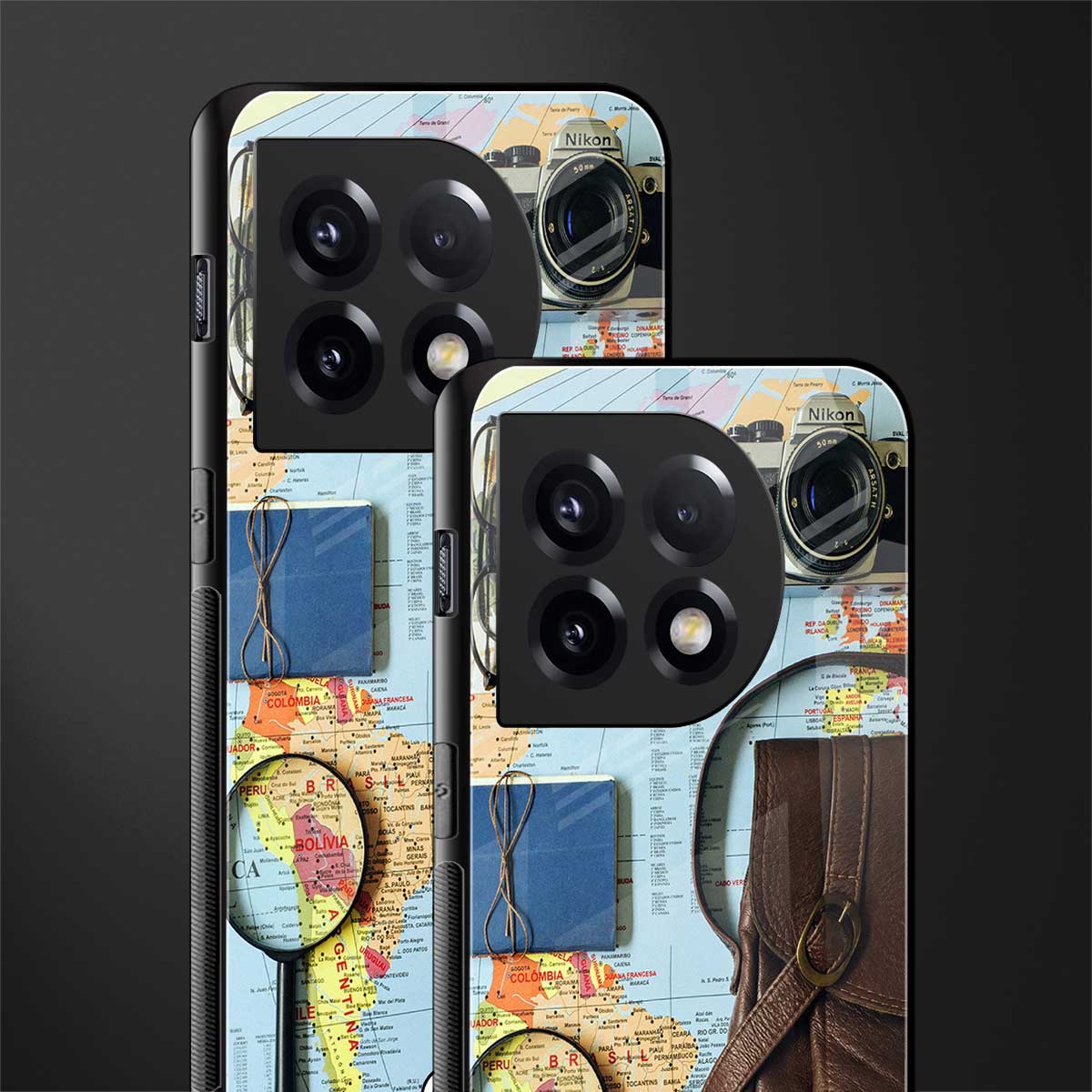 wanderlust back phone cover | glass case for oneplus 11