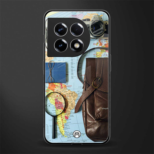 wanderlust back phone cover | glass case for oneplus 11