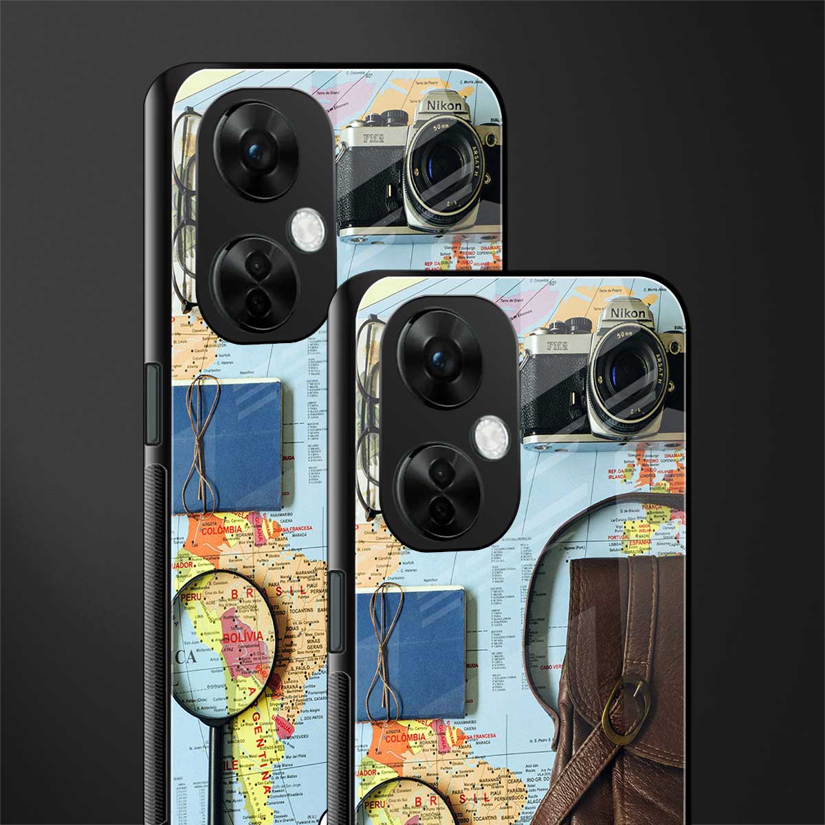 wanderlust back phone cover | glass case for oneplus nord ce 3 lite