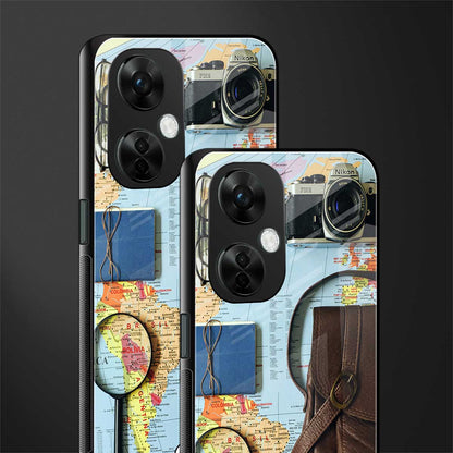 wanderlust back phone cover | glass case for oneplus nord ce 3 lite