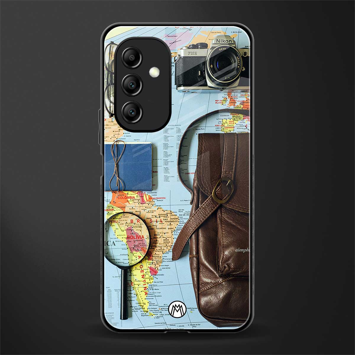 wanderlust back phone cover | glass case for samsung galaxy a14 5g