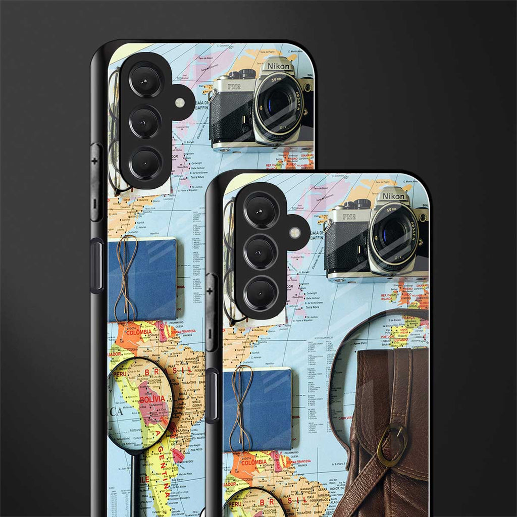 wanderlust back phone cover | glass case for samsun galaxy a24 4g