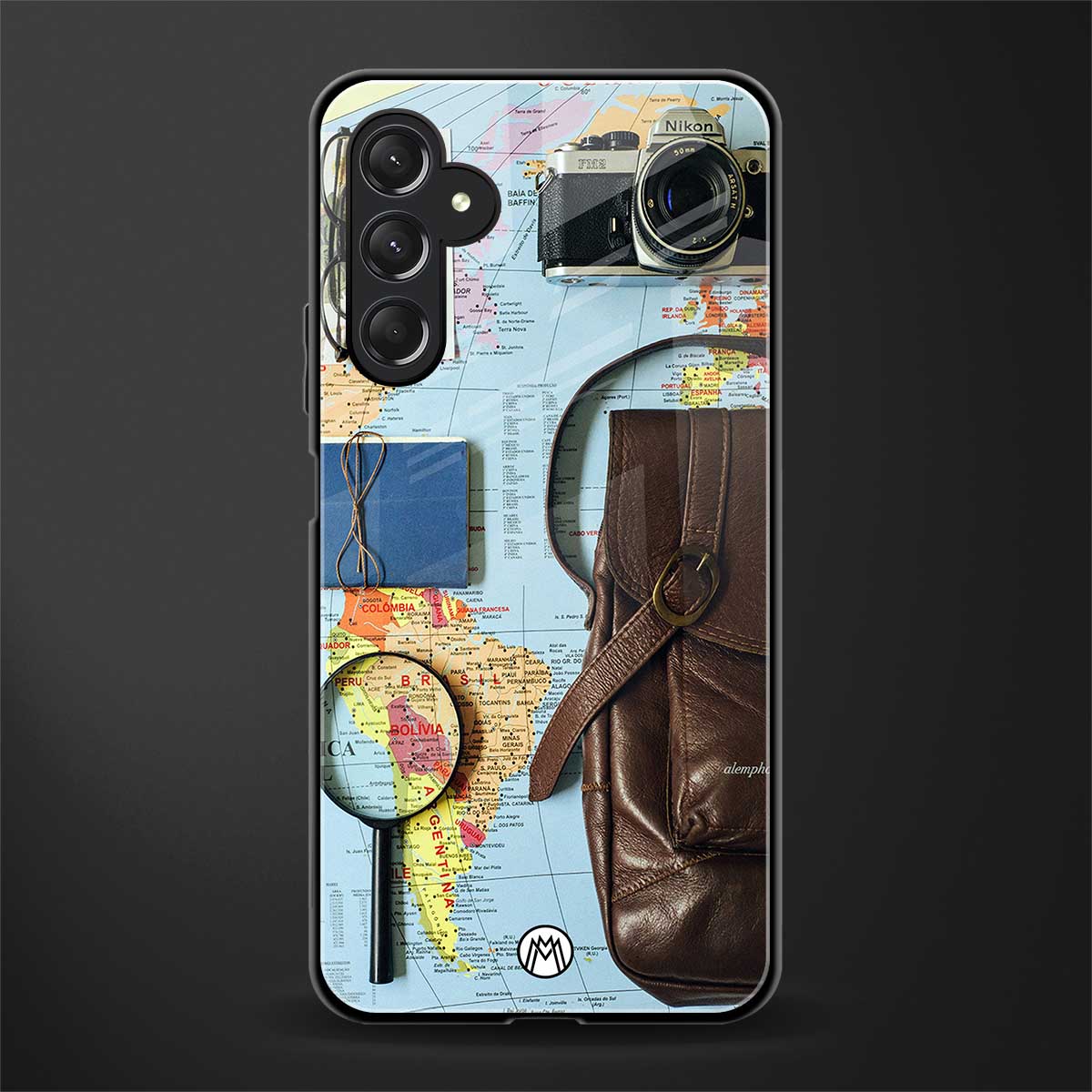 wanderlust back phone cover | glass case for samsun galaxy a24 4g