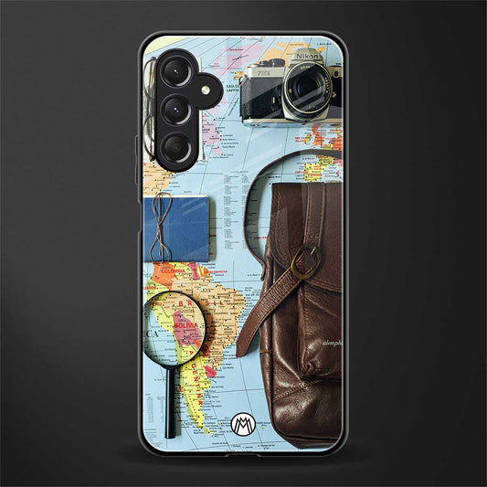 wanderlust back phone cover | glass case for samsun galaxy a24 4g
