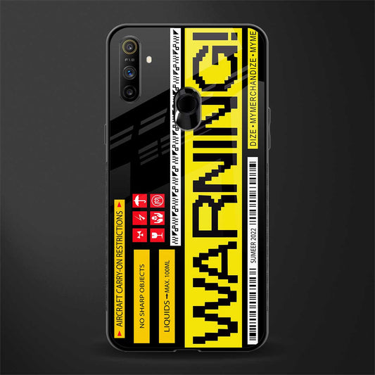 warning glass case for realme narzo 10a image