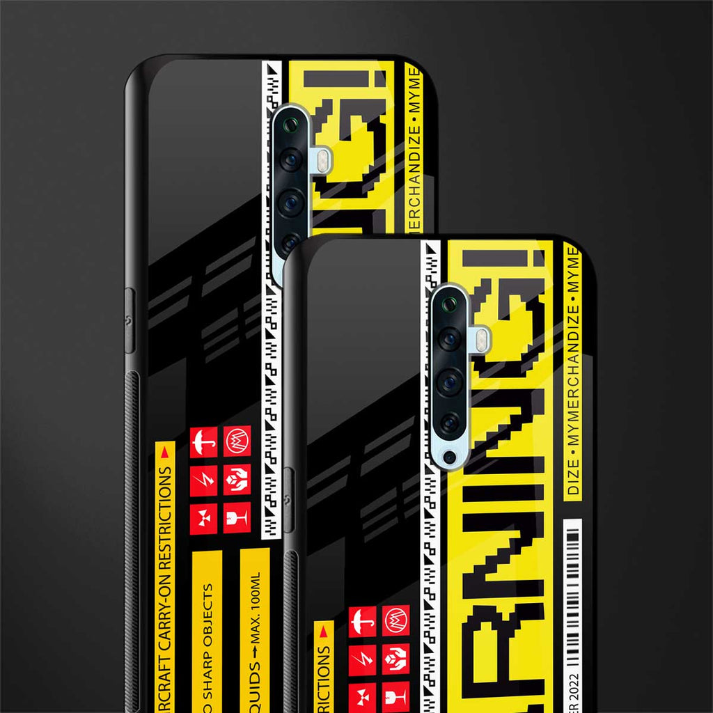 warning glass case for oppo reno 2z image-2