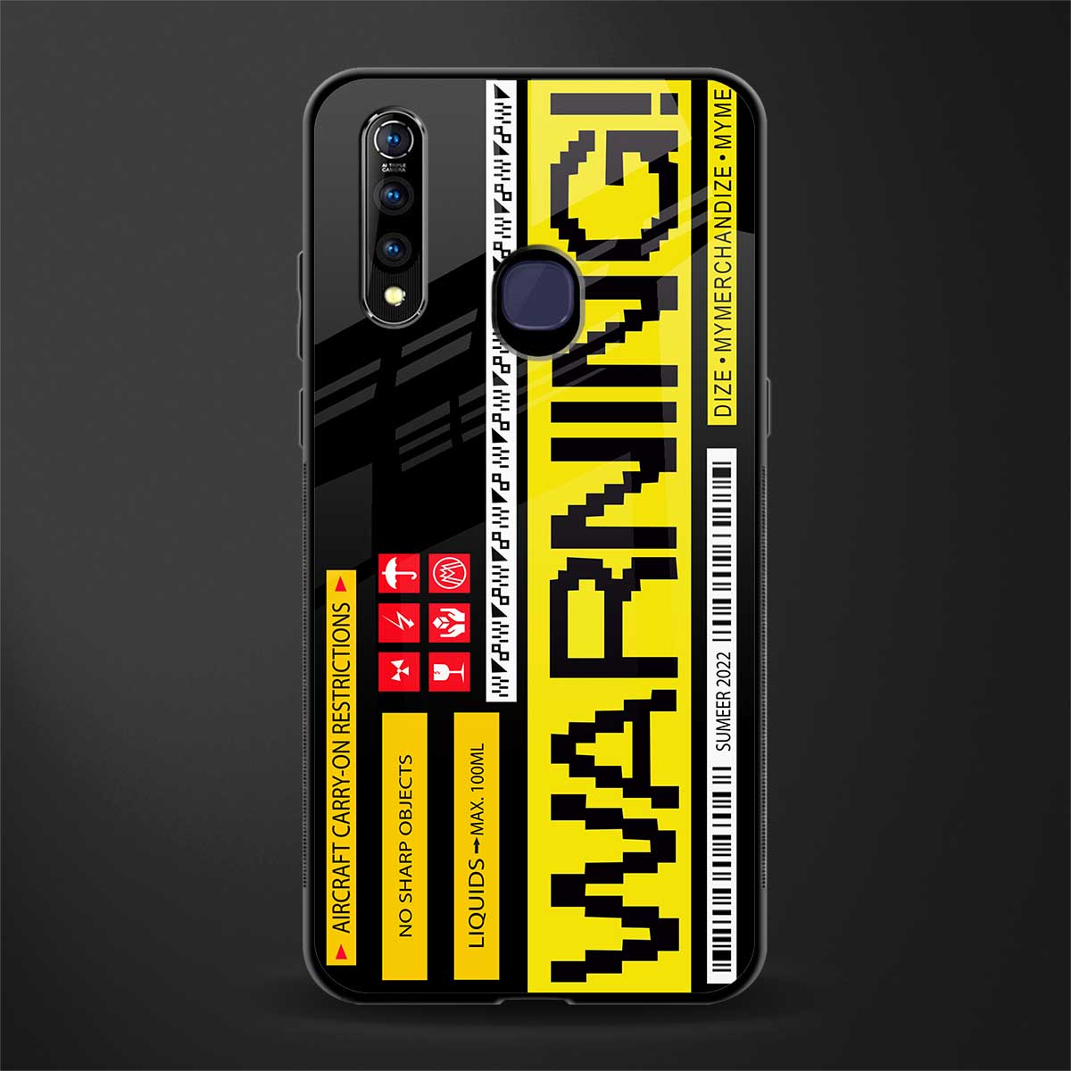 warning glass case for vivo z1 pro image