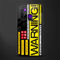 warning glass case for realme 5i image
