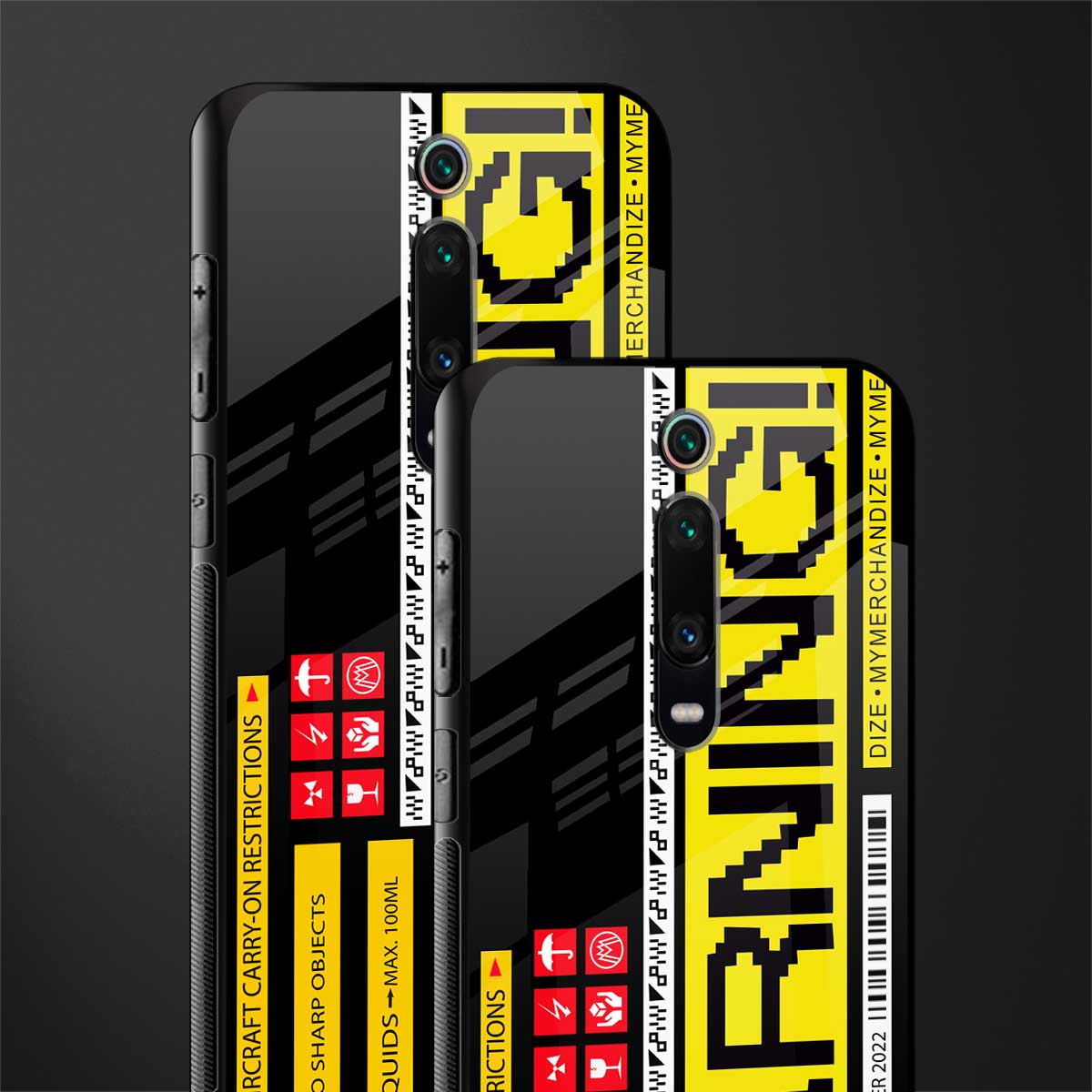 warning glass case for redmi k20 pro image-2