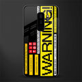 warning glass case for samsung galaxy s9 plus image