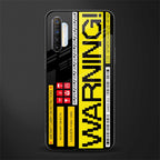 warning glass case for realme xt image