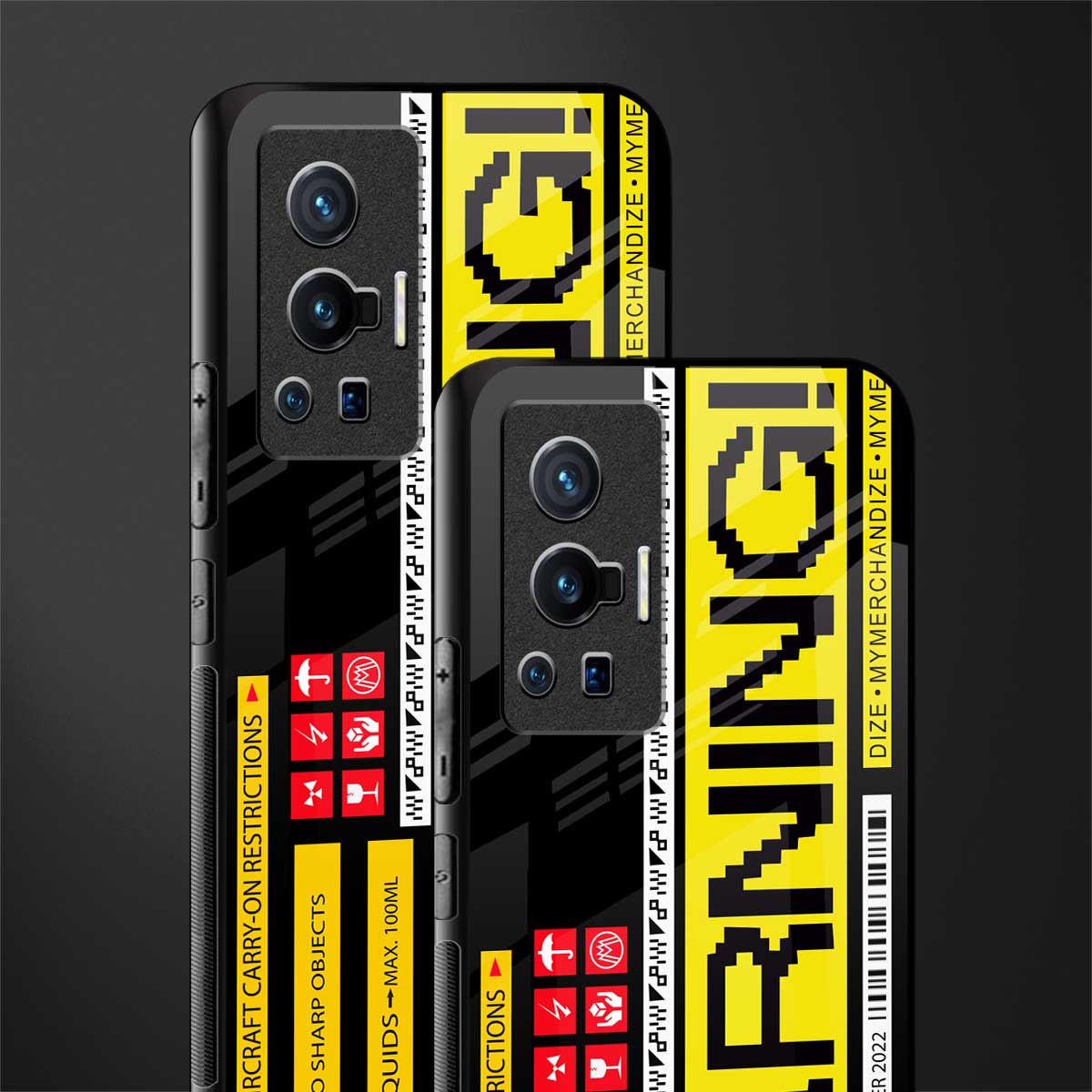 warning glass case for vivo x70 pro image-2