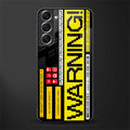 warning glass case for samsung galaxy s22 plus 5g image