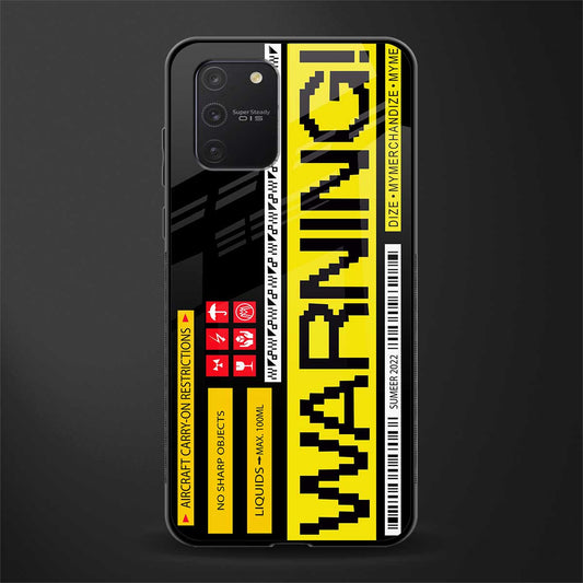 warning glass case for samsung galaxy s10 lite image