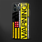 warning glass case for iphone 11 pro max image