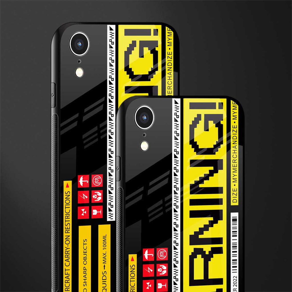 warning glass case for iphone xr image-2
