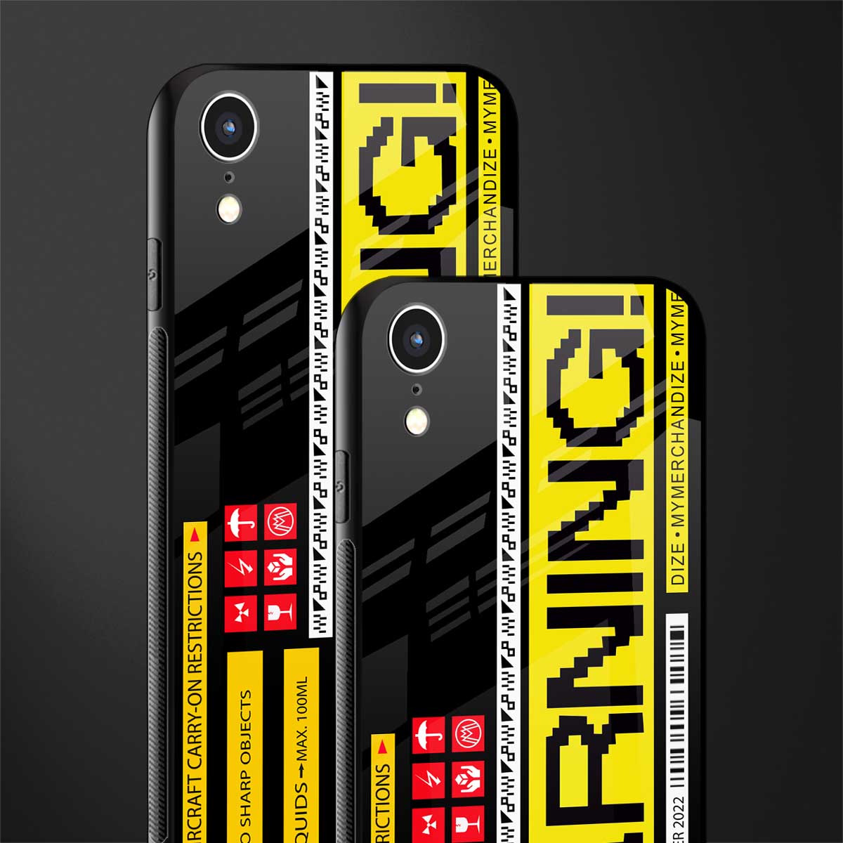 warning glass case for iphone xr image-2