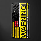 warning back phone cover | glass case for samsung galaxy m33 5g