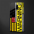warning glass case for oneplus 7 image