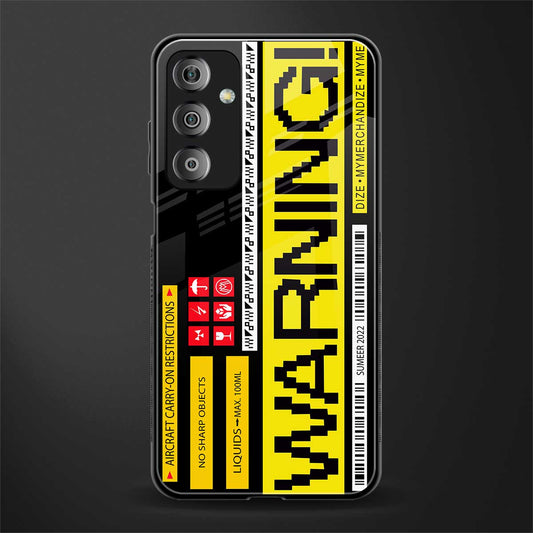 warning back phone cover | glass case for samsung galaxy f23 5g