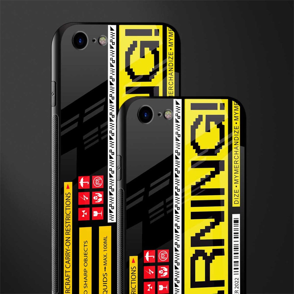 warning glass case for iphone 7 image-2