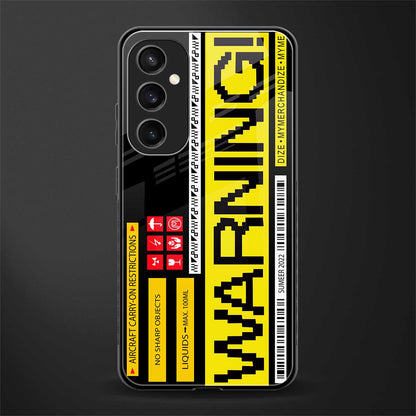 warning back phone cover | glass case for samsung galaxy s23 fe 5g