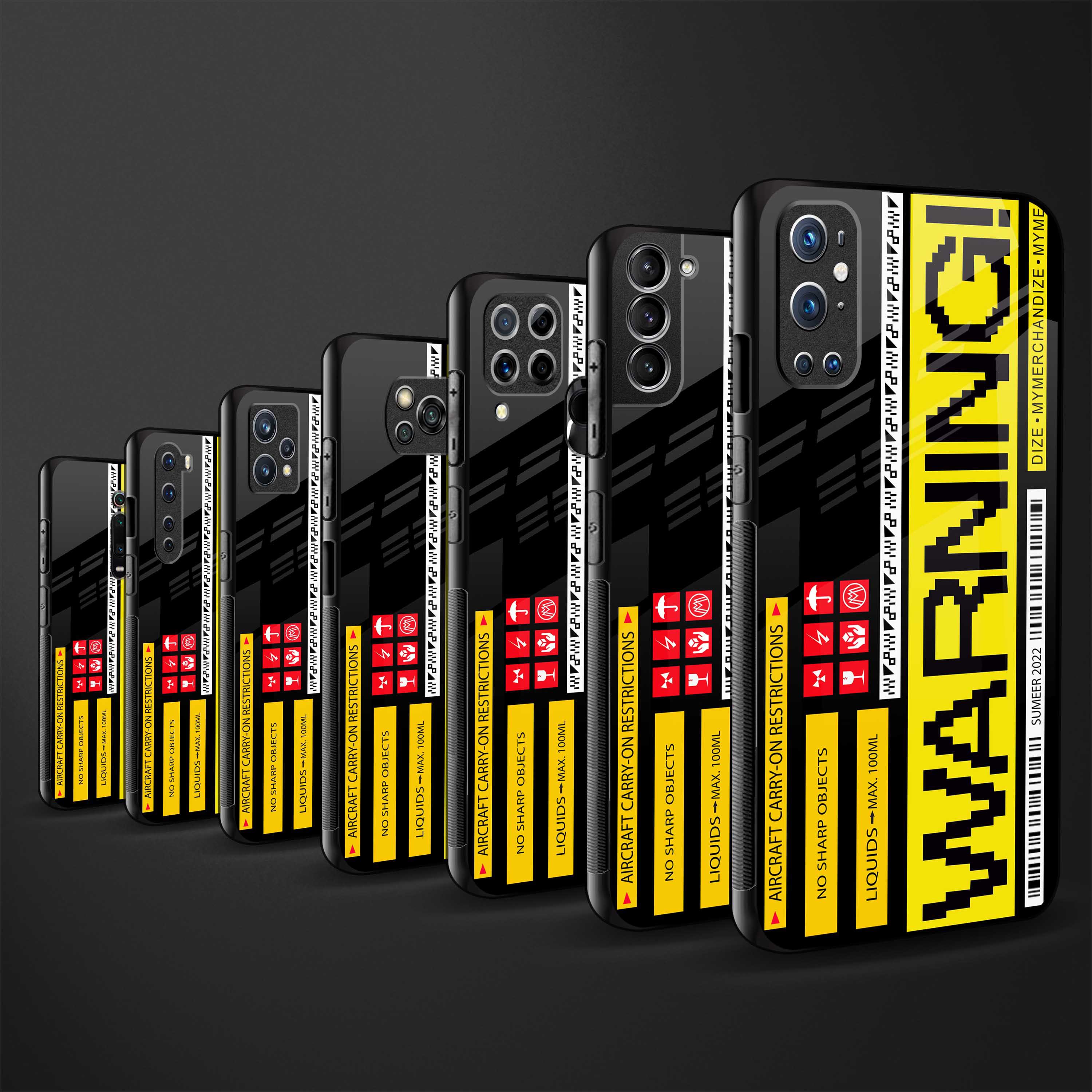 warning back phone cover | glass case for oneplus 10t