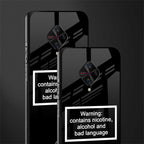 warning sign black edition glass case for vivo s1 pro image-2