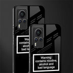 warning sign black edition glass case for vivo x60 pro image-2