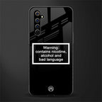 warning sign black edition glass case for realme x50 pro image