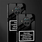 warning sign black edition glass case for mi 10i image-2