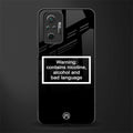 warning sign black edition glass case for redmi note 10 pro image