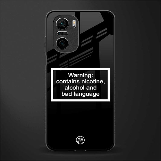 warning sign black edition glass case for mi 11x 5g image