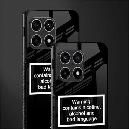 warning sign black edition glass case for oneplus 10 pro 5g image-2
